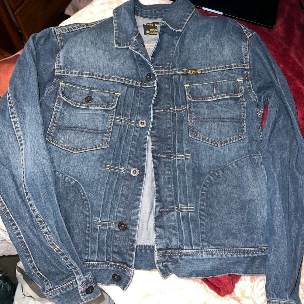 Lucky Brand Vintage Inspired Denim Trucker Jacket